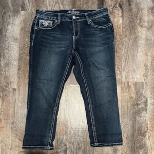 Love Indigo Premium capri blue jeans women’s size 8